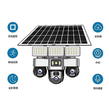kamera güneş paneli: Kateqoriya: Kameralar Brend: No Brand Məhsul: Solar Camera 3lens — 1