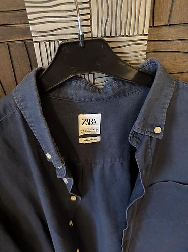 lacoste köynək: Zara pambiq koynek orta veziyyetde — 2