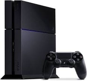 PS4 (Sony Playstation 4): Qara rəngdə olan Sony PlayStation 4 oyun konsolu 80+oyunla. Bu model