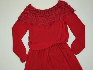 sukienki wieczorowe czerwone: Sukienka, S, stan - Bardzo dobry