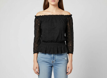 bluzki hiszpanki plus size allegro: Жіноча блуза, розмір M
