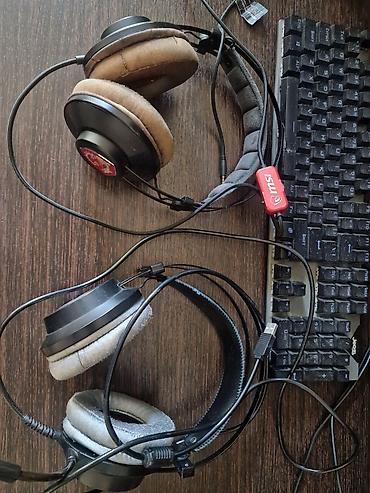 Qulaqcıqlar: Oyunçu qulaqlığı – RGB işıqlı, naqilli, mikrofonlu iki ədəd - Tam — 1