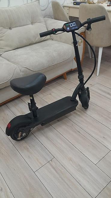 Elektrikli samokatlar: Elektrikli skuter – oturacaqlı model - Rəng: qara - Geniş dəstəklikli — 5