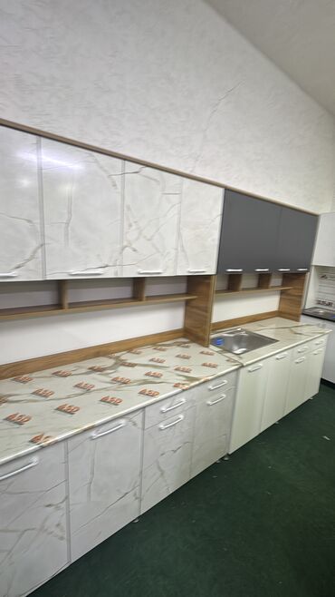 Кухонные гарнитуры: Кухонный гарнитур, Новый, В рассрочку, МДФ, Бесплатная доставка — 16