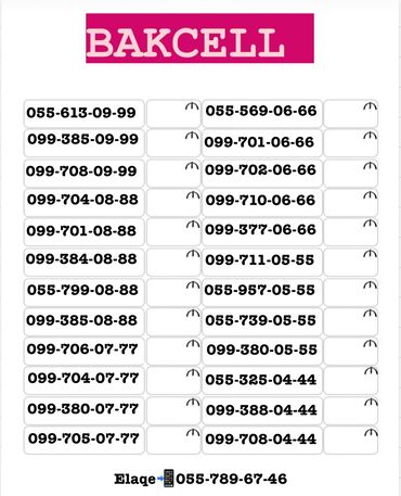 SİM-kartlar: Nömrə: ( 099 ) ( 997080999 ), Yeni