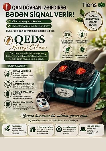 Tibbi avadanlıq: QEDS Qan və Enerji stimulyatoru Gün ərzində yorğunluq, ayaqlarda — 1
