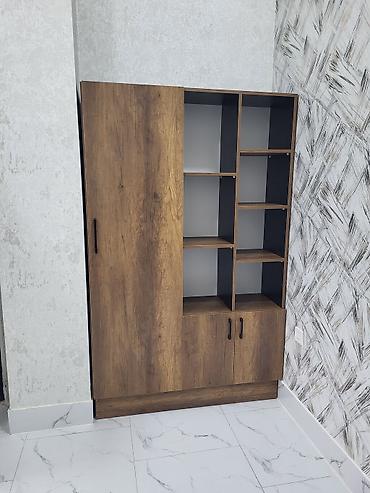 dolab ofis: Yeni, 3 qapılı, Qəhvəyi, Açılan, Düz dolab — 1