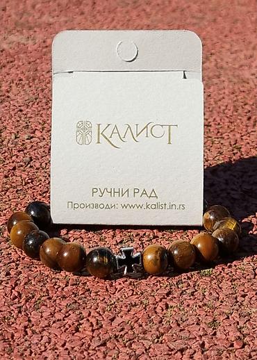 bellezza nakit: Kalist kamene ručno rađene brojanice od prirodnog tigrovog oka. Sa — 7