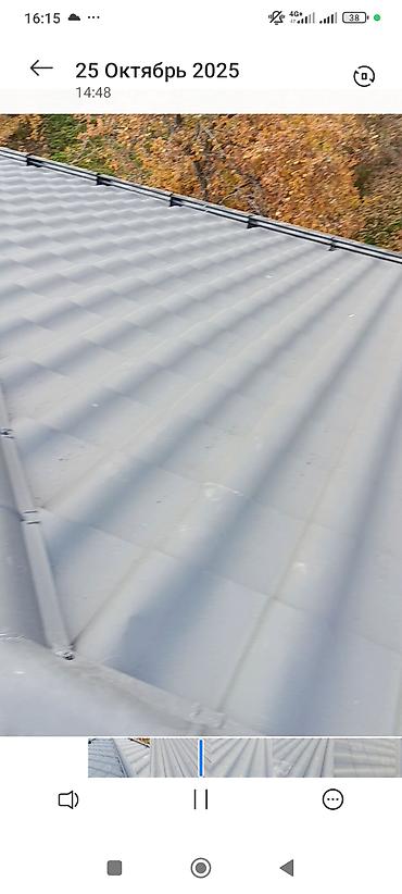 Металлочерепица: Металлочерепица – готовая кровля серого цвета - Профилированные — 4