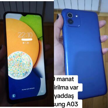 Saipa: Samsung Galaxy A22, 32 GB, rəng - Mavi, Barmaq izi, İki sim kartlı