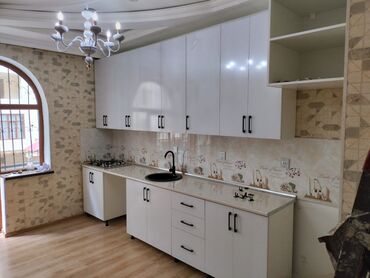 Sifarişlə mətbəx mebeli: Sifarişlə mətbəx dəsti, Özü çəkən petlələr, MDF, Kredit yoxdur, Rayonlara çatdırılma, Pulsuz çatdırılma — 15