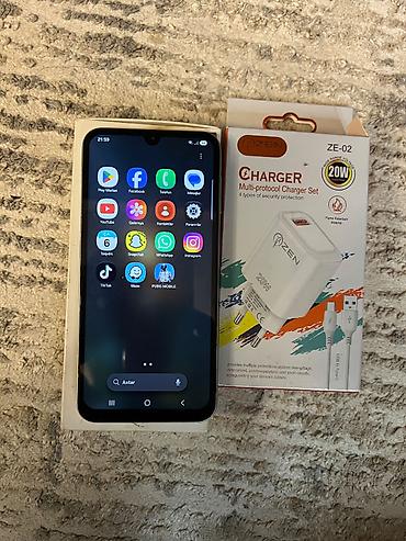 smart telefon: Samsung Galaxy A24 4G, 128 GB, rəng - Gümüşü, Sensor, Face ID — 4
