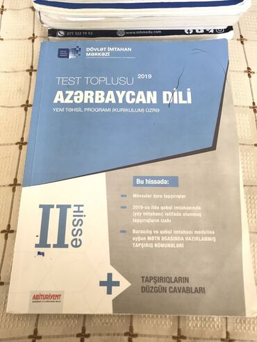 azerbaycan dili test toplusu 1 ci hisse pdf yukle: Azərbaycan dili test toplusu 2ci hissə
təzə vəziyyətdə
çox az işlənmiş