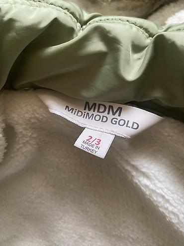 детские вещи б: Детская зимняя куртка MDM MiDiMOD GOLD - Размер: 2/3 (на рост — 2