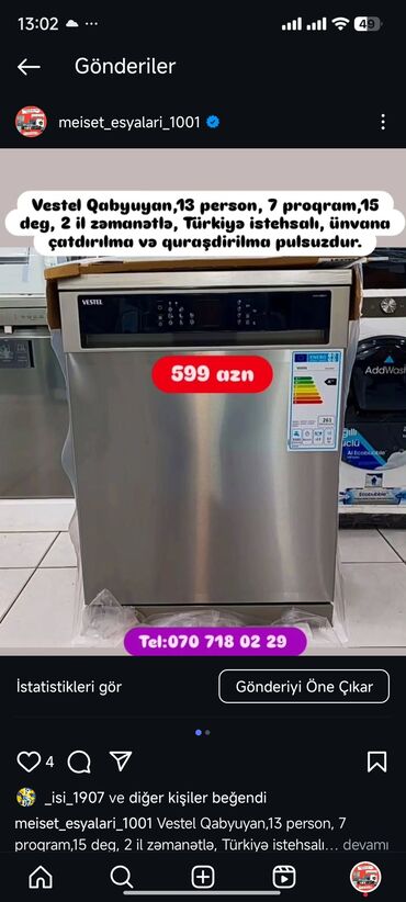 Qabyuyan maşınlar: Qabyuyan maşın Tam qabaritli (60 sm.) -da lalafo.az — 15 Qabyuyan maşınlar: Qabyuyan maşın Tam qabaritli (60 sm.) — 15