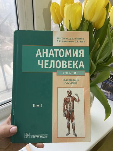 книги анатомия: Анатомия 1-2том, Сапин, Никитюк 2018г, оригинал - в твердом переплете