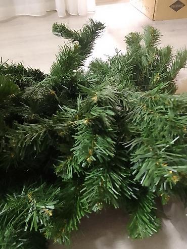 Yeni il ağacları: Süni yolka ağacı - Material: sıx PVC iynələr, metal daxili karkas - — 7