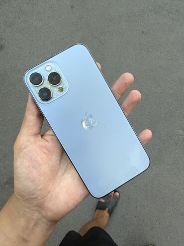 ноутбук 15000: IPhone 13 Pro Max, Колдонулган, 256 ГБ, Көгүлтүр, Каптама, 89 %