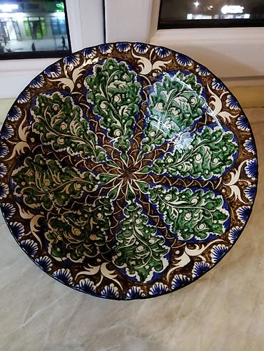 Посуда: Риштанская голубая керамика авторская ручная работа! Чаша для фруктов at lalafo.kg — 1 Посуда: Риштанская голубая керамика авторская ручная работа! Чаша для фруктов — 1