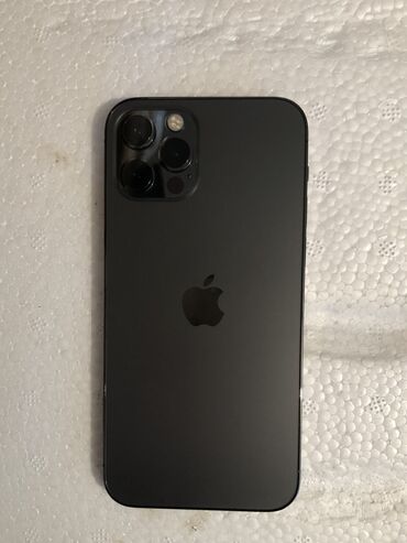 купить телефон ош: IPhone 12 Pro, Б/у, 512 ГБ, Black Titanium, Зарядное устройство, Защитное стекло, Чехол, 98 %