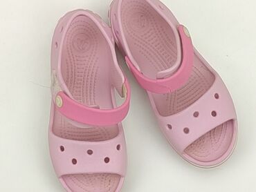 sandały z zakrytą piętą skórzane: Sandals Crocs, 32, Used