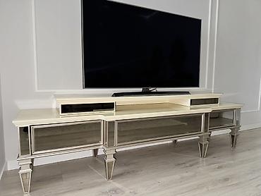 Mebel: Qonaq otağı üçün, İşlənmiş, Açılmayan, Dördbucaq masa, 8 stul — 3