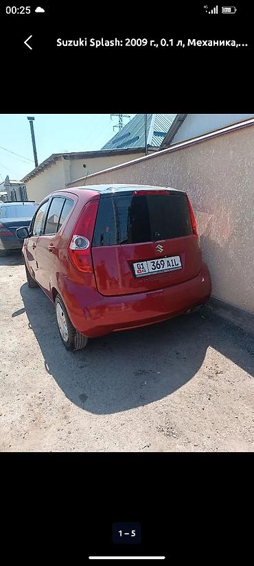 Унаа сатуу: Suzuki Splash: 2009 г., 0.1 - engine capacity л, Кол менен иштөөчү, Бензин, Хетчбек — 5