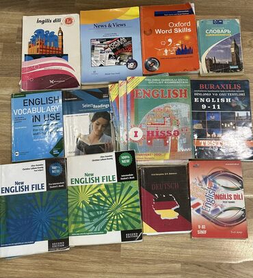 Kitablar, jurnallar, CD, DVD: İngilis dili kitabları