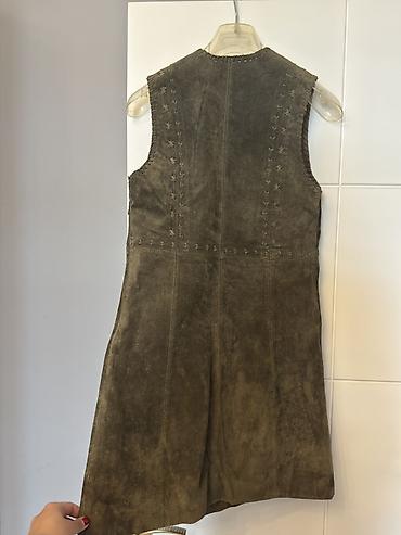 kovboy: Pepe Jeans qadın geyimi – süet görünümlü, qolsuz mini don S/M - — 3