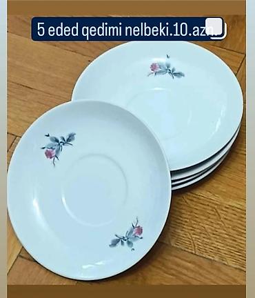 Qab-qacaq və mətbəx ləvazimatları: Boşqablar, 2 ədədli dəst, rəng - Ağ, Şüşə — 10