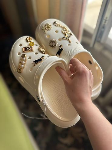 халат тройка: Сабо, 38, 38.5, 39, Crocs, Новый, цвет - Белый, Самовывоз, Платная доставка — 4