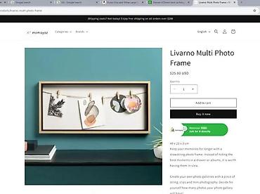 Slike i ramovi: Livarno Multi Photo Frame – dekorativni ram sa kanapom i mini — 4