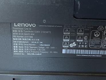 Monitorlar: Lenovo ThinkVision T24i-10 monitor Endirim olacaq - Ekran: 23.8 düym — 4