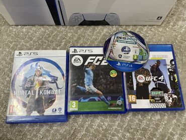 PS5 (Sony PlayStation 5): Sony Playstation 5 1TB имеется диски Pes 2021 Fifa
Mortal Kombat
Ufs