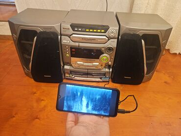 панасоник музыкальный центр: Panasonic SA-AK47 mini Hi-Fi stereo sistemi Xüsusiyyətlər: - 5 diskli