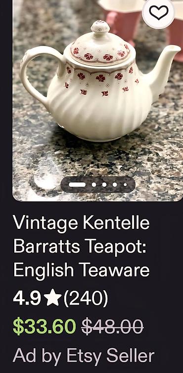 Kuhinjski setovi: Tanjiri engleski 1950 do 1970god.Barratts Staffordshire. Engleski — 3