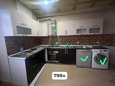 Mətbəx mebeli: 799₼ Mətbəx mebeli – TƏCİLİ SATILIR Ölçü: 3.4 × 1.9 m Komplektə — 1
