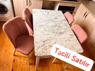 Masalar: ‼️ Təcili Satılır ‼️ Mətbəx masa dəsti 180 azn yeni kimidir Ünvan