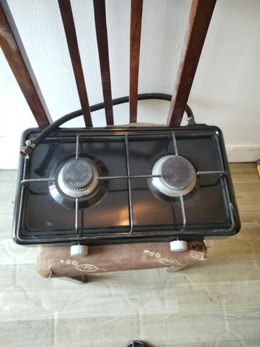 буржуйка для дома: İki gözlü qaz pilətəsi işləkdir