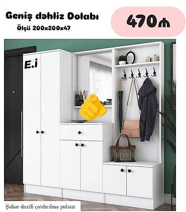 şifoner: Yeni, 2 qapılı, Güzgülü, Ağ, Açılan, Düz dolab — 2