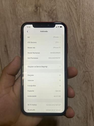 2 ci əl iphone 11: IPhone 11, 64 GB, Qırmızı, Face ID — 2