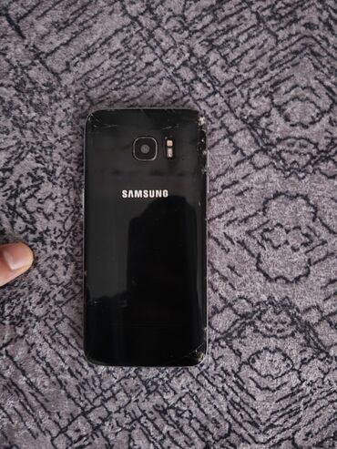 Samsung: Samsung Galaxy S7 Edge, 32 GB, rəng - Qara, Qırıq, Barmaq izi