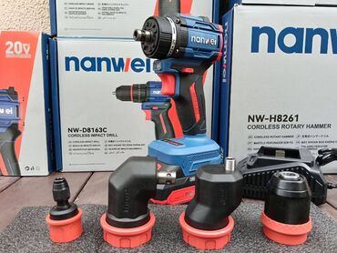 Дрели: Шуруповёрт Nanwei съемный патрон Mногoгoлoвoчнaя, бесщёточная — 1