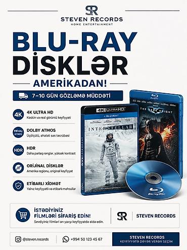 blu ray disk: 🎬 BLU-RAY DİSKLƏR AMERİKADAN! STEVEN RECORDS sizə ABŞ-dan sifarişlə — 1