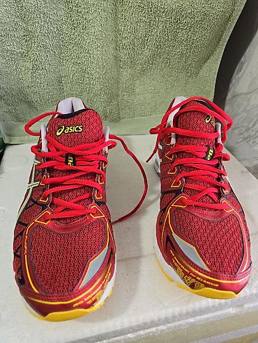 Кроссовки и спортивная обувь: Мужские кроссовки, 45, Asics, Новый, цвет - Красный — 2