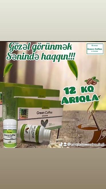 chrome azzaro: Məhsul: Green Coffee + xrom tabletləri Təsvir: - Yaşıl qəhvə — 1