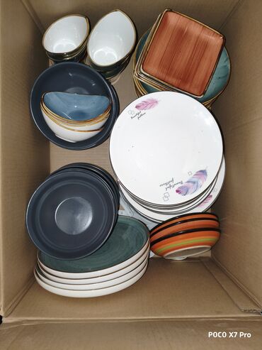 Digər restoran, kafe avadanlığı: Kafe/restoran üçün qarışıq qab-qacaq və aksesuarlar paketi Tərkib: - — 8