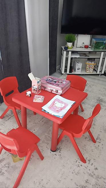 Детские стулья: Детский стул, Новый, Пластик, цвет - Красный, Самовывоз, Платная доставка — 1