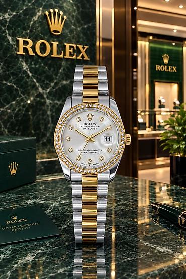 ucuz saat: Yeni, Qol saatı, Rolex, rəng - Qızılı — 7
