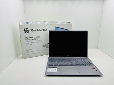 компьютер компьютер: Ноутбук, HP, 8 ГБ ОЗУ, AMD Ryzen 7, 16 ", Новый, Для работы, учебы, память SSD